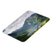 Magnet Flexible Vue Geirangerfjord en Norvège aimant rectangulaire (Côté Gauche)