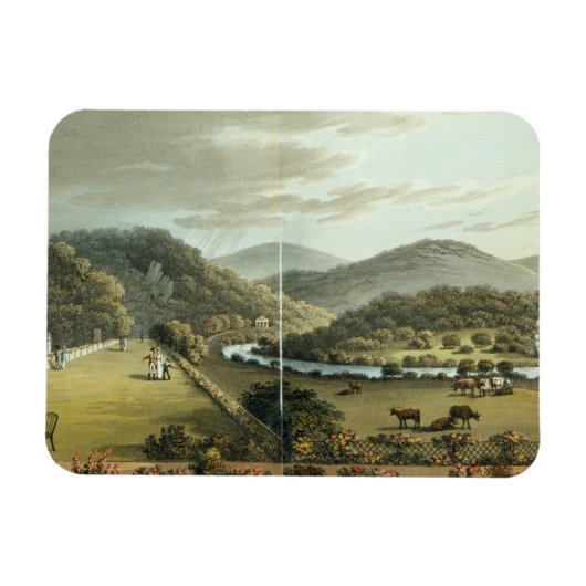 Magnet Flexible Vue générale des frontières sud et est de (Horizontal)