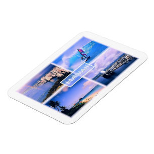 Magnet Flexible Vue Honolulu - Le Perouse - Lanikai Beach Oahu -