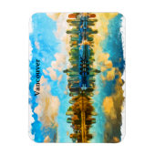 Magnet Flexible Vue panoramique colorée Vancouver Canada (Vertical)