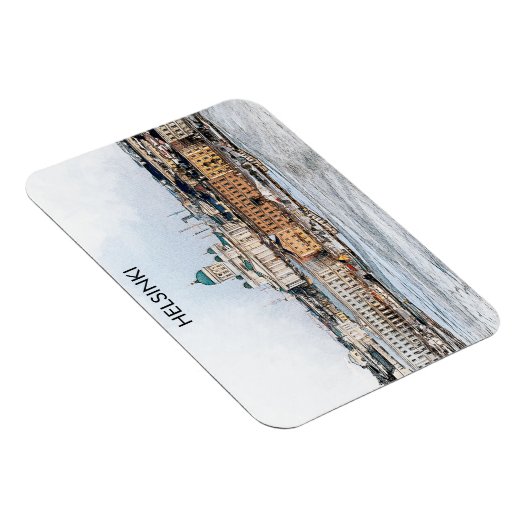 Magnet Flexible Vue panoramique de Helsinki Finlande (Côté Droit)