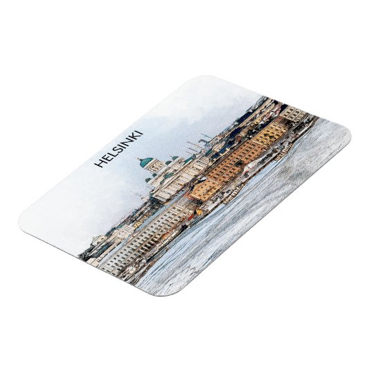 Magnet Flexible Vue panoramique de Helsinki Finlande (Côté Gauche)
