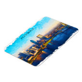 Magnet Flexible Vue panoramique de Jacksonville Florida Skyline (Côté Gauche)