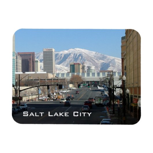 Magnet Flexible Vue panoramique de Salt Lake City (Horizontal)