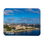 Magnet Flexible Vue panoramique de Sliema à Malte (Horizontal)