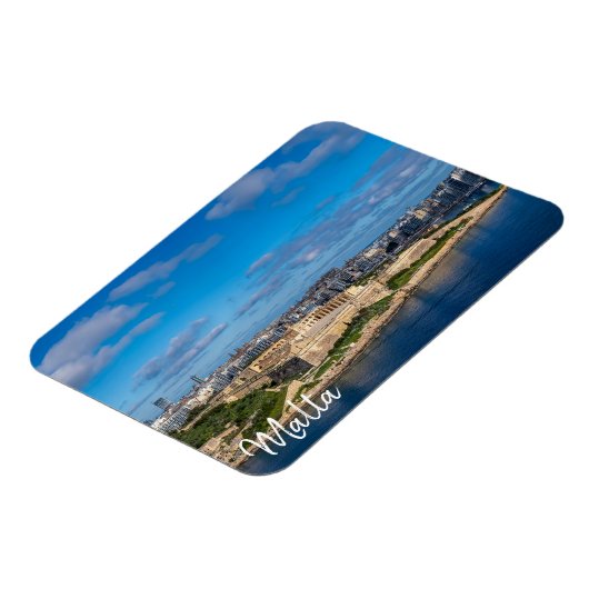 Magnet Flexible Vue panoramique de Sliema à Malte (Côté Gauche)