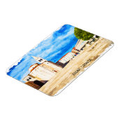 Magnet Flexible Vue panoramique de Zadar Croatia Watercolor (Côté Gauche)