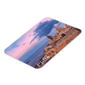 Magnet Flexible Vue panoramique du coucher de soleil sur La Valett (Côté Gauche)