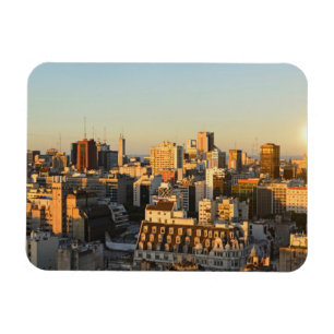 Magnet Flexible Vue panoramique du paysage urbain au crépuscule