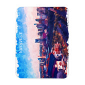 Magnet Flexible Vue panoramique du Tennessee de Nashville (Vertical)