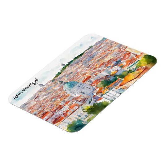 Magnet Flexible Vue panoramique Portgual de Lisbonne (Côté Gauche)