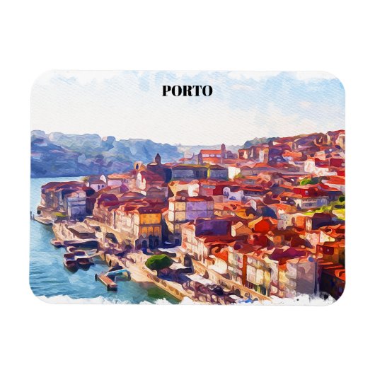 Magnet Flexible Vue panoramique Porto Portugal (Horizontal)