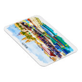 Magnet Flexible Vue panoramique sur la Méditerranée de Malte (Côté Droit)