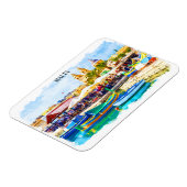 Magnet Flexible Vue panoramique sur la Méditerranée de Malte (Côté Gauche)