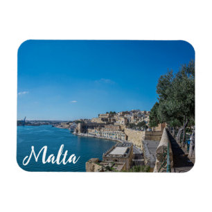 Magnet Flexible Vue panoramique sur le mur de la ville et le port