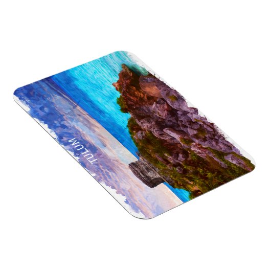Magnet Flexible Vue panoramique Tulum Mexico (Côté Droit)