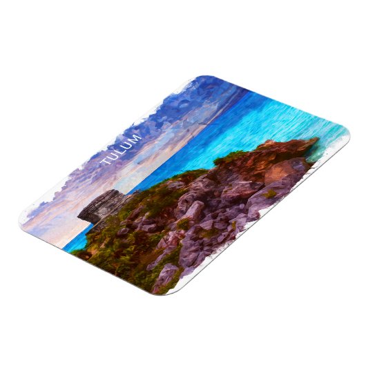 Magnet Flexible Vue panoramique Tulum Mexico (Côté Gauche)