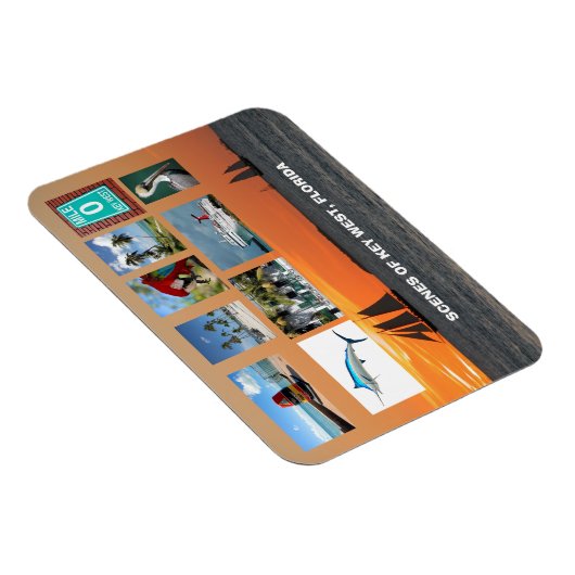 Magnet Flexible Vue pittoresque Key West, Floride (Côté Droit)