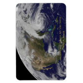 Magnet Flexible Vue satellite de l'ouragan Sandy (Vertical)