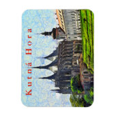 Magnet Flexible Vue sur la cathédrale Saint Barbara à Kutná Hora. (Vertical)