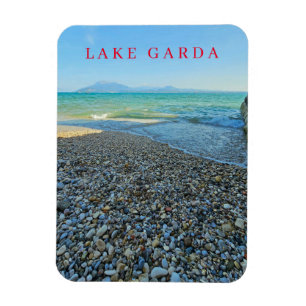 Magnet Flexible Vue sur la plage de galets du lac de Garde, aimant