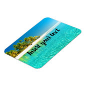 Magnet Flexible Vue sur la plage personnalisable (Côté Gauche)