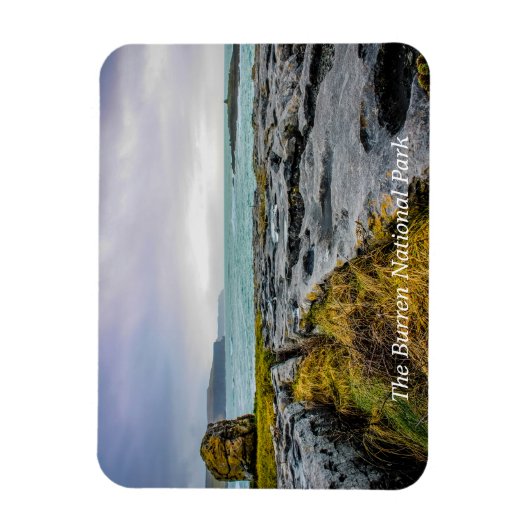 Magnet Flexible Vue sur l'Atlantique sauvage depuis le Burren (Vertical)