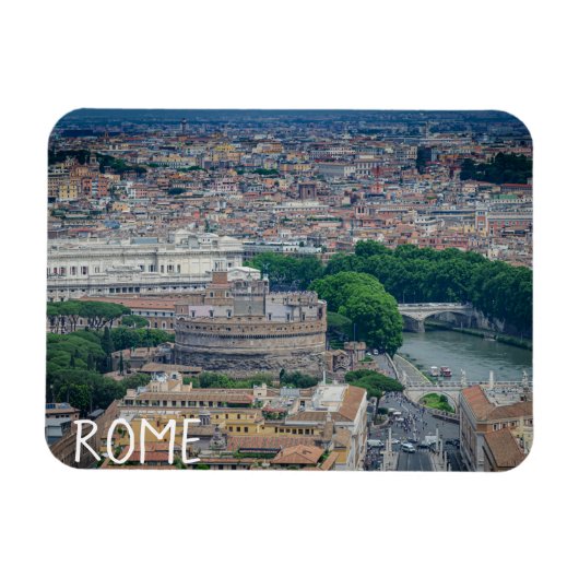 Magnet Flexible Vue sur le centre historique de Rome (Horizontal)