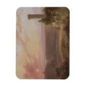 Magnet Flexible Vue sur le lac Nemi au coucher du soleil (Vertical)