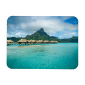 Magnet Flexible Vue sur l'île de Bora Bora aimant rectangulaire (Horizontal)