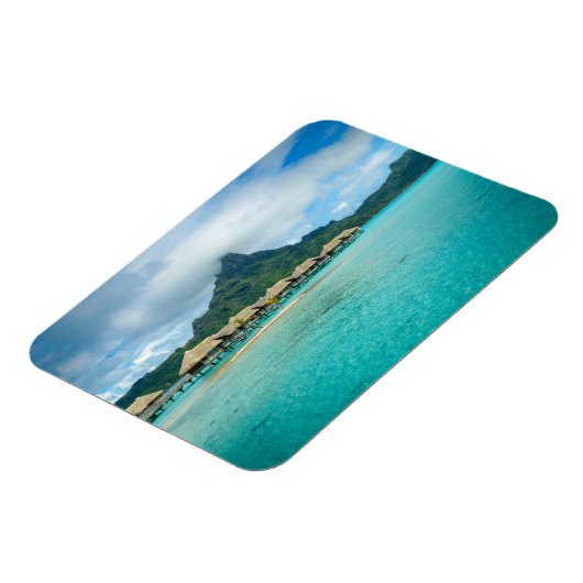 Magnet Flexible Vue sur l'île de Bora Bora aimant rectangulaire (Côté Gauche)