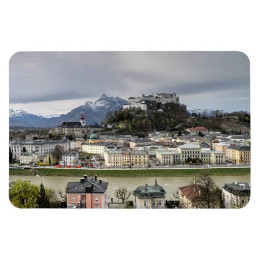 Magnet Flexible Vue sur Salzbourg Autriche (Horizontal)
