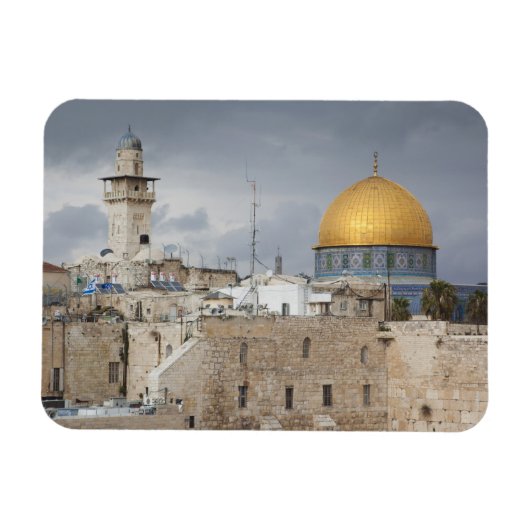 Magnet Flexible Vue sur Western Wall Plaza, en fin d'après-midi (Horizontal)