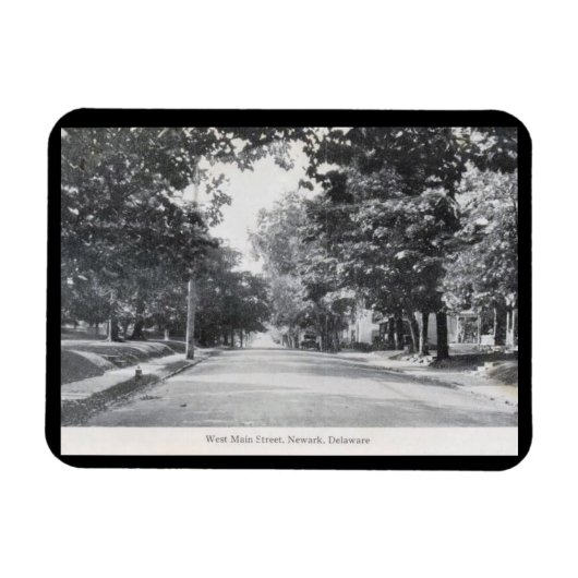Magnet Flexible W. Main St., Newark, Delaware Vintage (Horizontal)