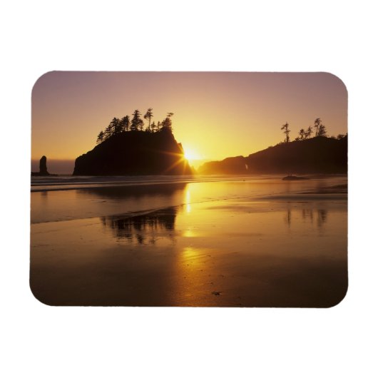 Magnet Flexible WA, Pôle olympique, Deuxième plage au coucher du s (Horizontal)