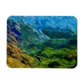 Magnet Flexible Waimea Canyon Impressionniste Abstrait (Horizontal)