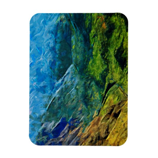 Magnet Flexible Waimea Canyon Impressionniste Abstrait (Vertical)