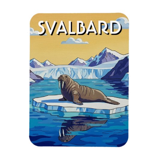 Magnet Flexible Walrus in Svalbard Norway (Vertical)