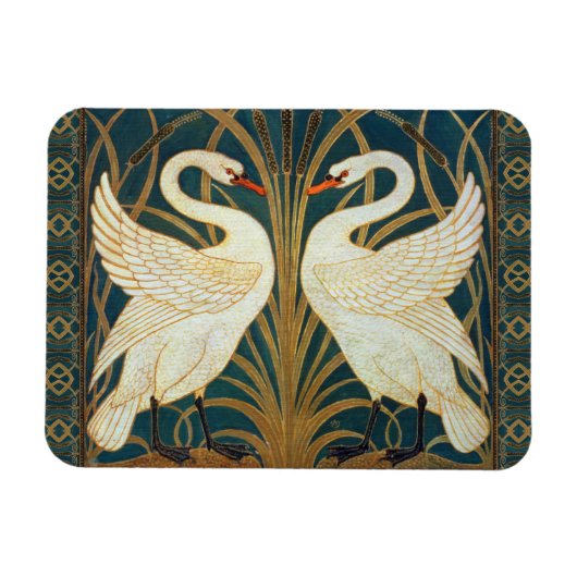 Magnet Flexible Walter Crane Swan (Horizontal)