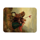 Magnet Flexible Walther et Hildegund fuient avec leur cheval (Horizontal)