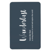 Magnet Flexible Wanderlust définition blanc gris bleu couleur (Vertical)