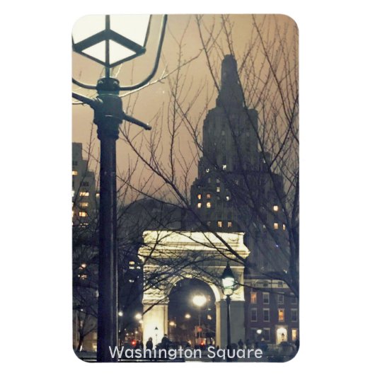 Magnet Flexible Washington Carré Park NYC la nuit (Vertical)