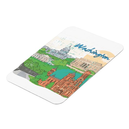 Magnet Flexible Washington DC (Côté Gauche)