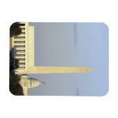 Magnet Flexible Washington DC Skyline avec US Capitol Building (Horizontal)