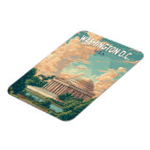 Magnet Flexible Washington DC Thomas Jefferson Memorial Travel Art (Côté Gauche)