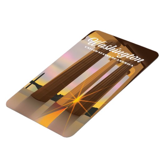 Magnet Flexible Washington États-Unis d'Amérique (Côté Gauche)