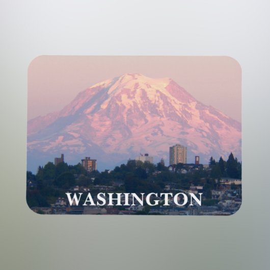Magnet Flexible Washington State Mount Rainier Paysage