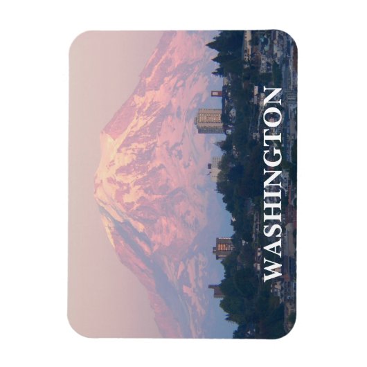 Magnet Flexible Washington State Mount Rainier Paysage (Vertical)