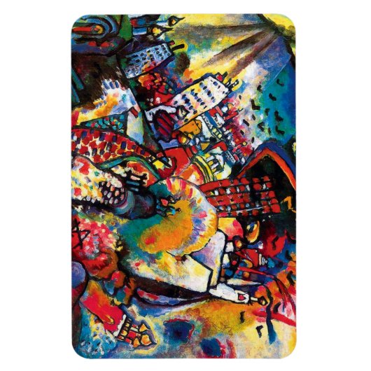 Magnet Flexible Wassily Kandinsky - Art Abstrait Cityscape de Mosc (Vertical)