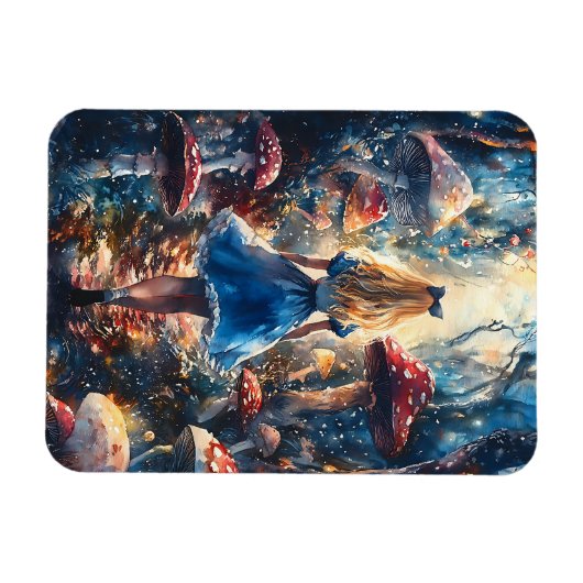 Magnet Flexible Watercolor Alice in Wonderland (Horizontal)
